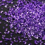 Deep Purple Crushed Glass Chips for Crafts