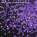 Deep Purple Crushed Glass Chips for Crafts