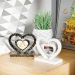 Heart-Shaped Resin Photo Frame Molds Set