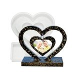 Heart-Shaped Resin Photo Frame Molds Set