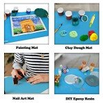 Extra Large Nonstick Silicone Craft Mat, Blue