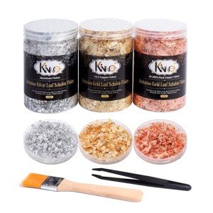 Gold Leaf Flakes Kit for Resin Art and Crafts