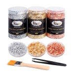 Gold Leaf Flakes Kit for Resin Art and Crafts