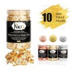 Gold Leaf Flakes Kit for Resin Art and Crafts