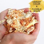 Gold Leaf Flakes Kit for Resin Art and Crafts