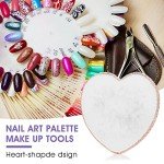 Heart Shaped Resin Nail Art Mixing Palette