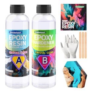 Clear Bubble-Free Epoxy Resin Kit for Art
