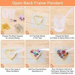 80 Pcs Open Bezels for Resin Crafting