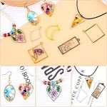 80 Pcs Open Bezels for Resin Crafting