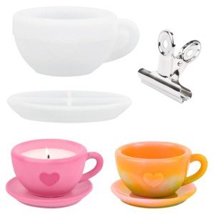 Coffee Cup & Candle Vessel Resin Mold Set