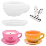 Coffee Cup & Candle Vessel Resin Mold Set