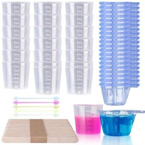 Resin Art Mixing Cups & Sticks Kit - 200 Pcs