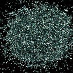 Light Blue Metallic Crushed Glass Chips 100g