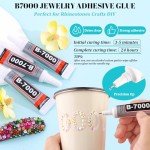 Jelly Resin Rhinestones with Jewelry Glue for Crafts