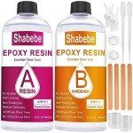64oz Crystal Clear Epoxy Resin Kit for Crafts