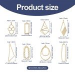 32pcs Open Back Bezel Pendants for Resin Art