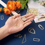 32pcs Open Back Bezel Pendants for Resin Art