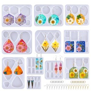 Resin Jewelry Making Kit with 171 Earring Molds
