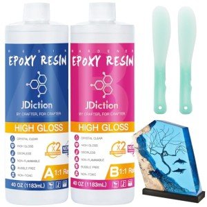 JDiction 80oz Crystal Clear Epoxy Resin Kit