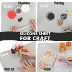 Extra Large Nonstick Silicone Craft Mat - Gray