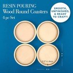 DIY Resin Coaster Kit - Set of 4
