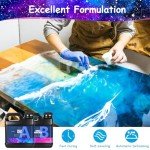 Clear Epoxy Resin Kit with 15 Pigments & Micas