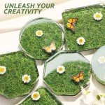 Large Hexagon & Round Resin Coaster Molds