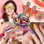 12 Color Crushed Glass Glitter for Resin Art