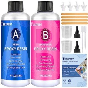 Crystal Clear Epoxy Resin Kit for Art & Crafts