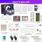 UV Resin Jewelry Kit with Molds and Light