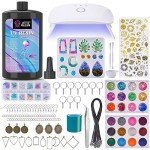 UV Resin Art Starter Kit with Improved Lamp