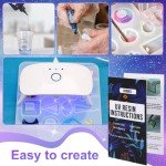 UV Resin Jewelry Kit with Molds and Light
