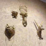 Bronze Resin Deer Head Wall Decor Art
