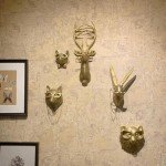 Bronze Resin Deer Head Wall Decor Art