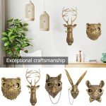 Bronze Resin Deer Head Wall Decor Art