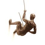 The Alpinist: Modern Resin Wall Sculpture
