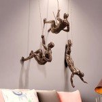 The Alpinist: Modern Resin Wall Sculpture