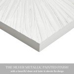 Sunburst Modern Resin Wall Art - 3 Pieces