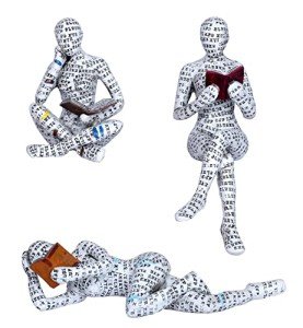 Reading Women Figurines - Modern Abstract Resin Decor