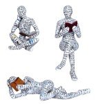 Reading Women Figurines - Modern Abstract Resin Decor