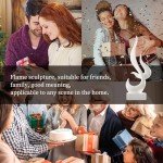 White Flame Abstract Resin Art Sculpture for Decor