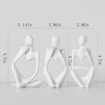 BrownLove 3pc White Thinker Resin Art Set