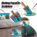 Melting Popsicle Resin Sculpture for Summer Decor