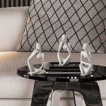 BrownLove 3pc White Thinker Resin Art Set