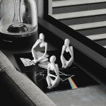BrownLove 3pc White Thinker Resin Art Set
