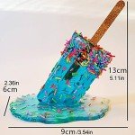Melting Popsicle Resin Sculpture for Summer Decor
