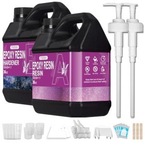 Crystal Clear Epoxy Resin Kit - 72OZ, Easy Mix