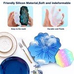 8-Piece Silicone Resin Coaster Molds Set