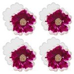 Floral Silicone Coaster Molds - 4 Pack
