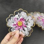 Floral Silicone Coaster Molds - 4 Pack